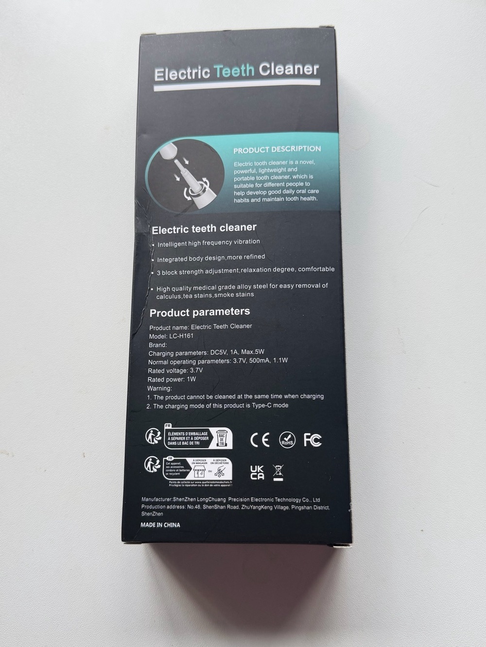 Electric Teeth Cleaner - White - Dental Water Jet & Toothbrush Set - Picture 2 of 2